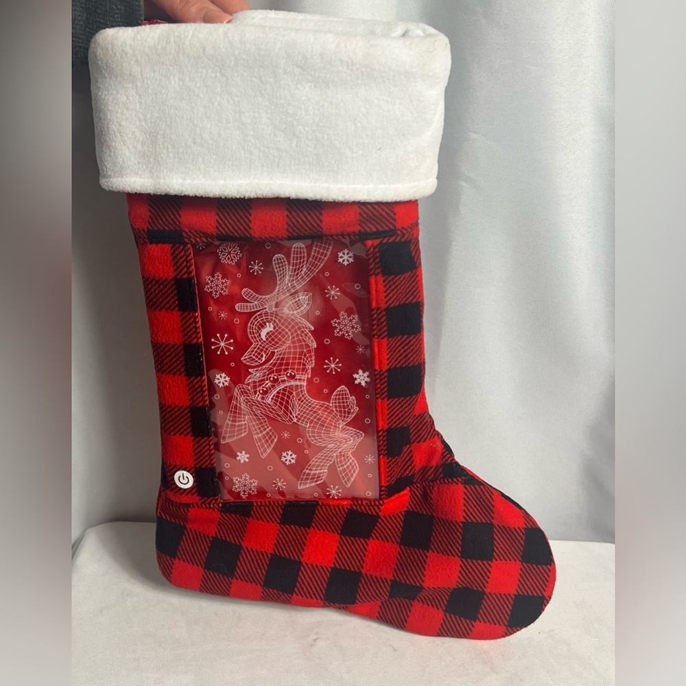 Yew Stuff Christmas Stockings for Men Women Kids Pets LED Light up Xmas